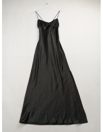 SUKIENKA SATYNOWA CZARNA DT987