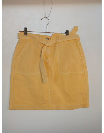 SPÓDNICA DAMKSA ŻÓŁTA B2533