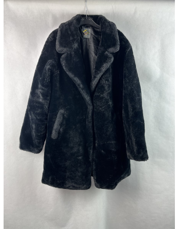 Czarny Płaszcz Miś M1737