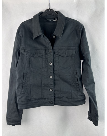 Czarna Kurtka Jeansowa M1745