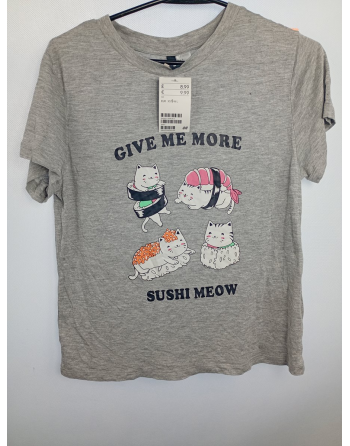 T-SHIRT W KOTKI B2658