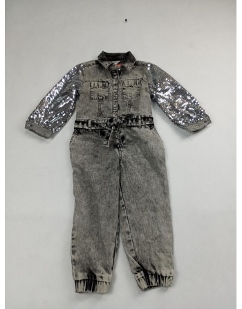 KOMBINEZON JEANS CEKINY DT1155