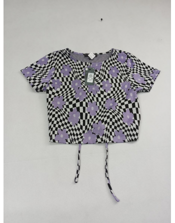 BLUZKA TOP KWIATY V965