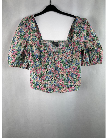 Krótka Bluzka W Kwiaty M1971