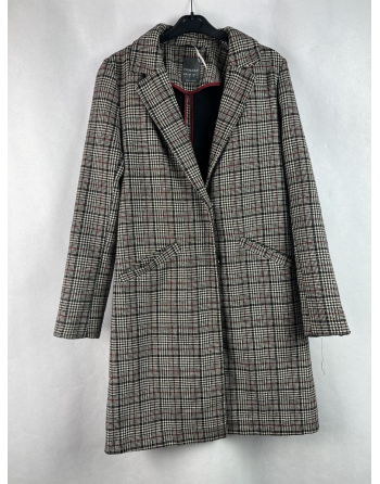 Płaszcz Damski W Kratkę M2007