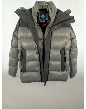 KURTKA ZIMOWA SZARA B4008
