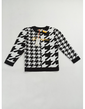 SWETER CZARNO-BIAŁY SL6510