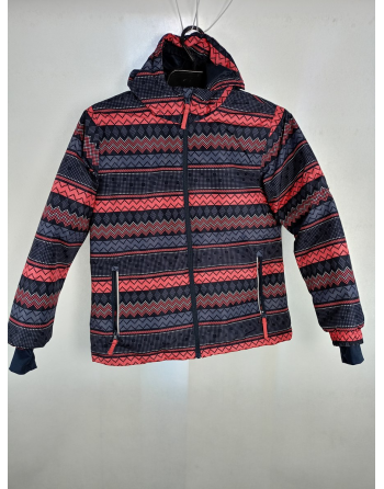 RÓŻOWO-GRANATOWA KURTKA B4496