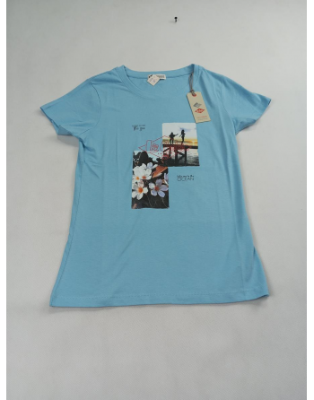 KOSZULKA Z NADRUKIEM V2047