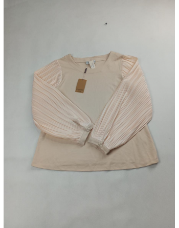 BLUZKA RĘKAWY PLISOWANE V2272