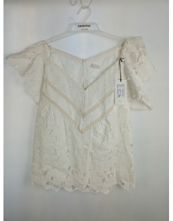 BIAŁA KORONKOWA BLUZKA B4712