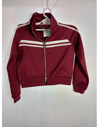 KRÓTKA BORDOWA BLUZA 4715