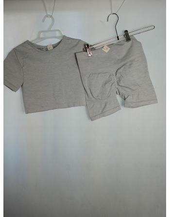 SZARY KOMPLET SPORTOWY B4750