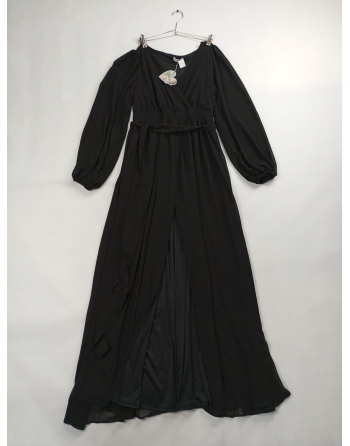 CZARNA DŁUGA SUKIENKA C153