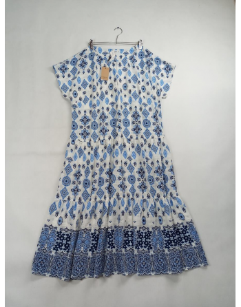 DŁUGA WZORZYSTA SUKIENKA C453