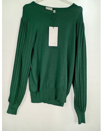 SWETER Z PLISOWANYM RĘKAWEM...