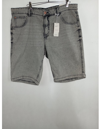 SZARE JEANSOWE SPODENKI B4883