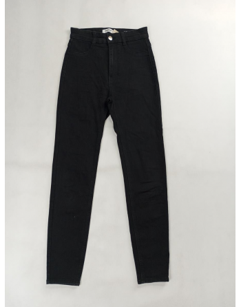 CZARNE SPODNIE SKINNY C2114