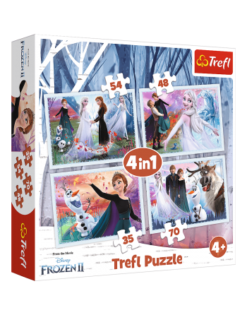 Puzzle Frozen II 4w1 34344